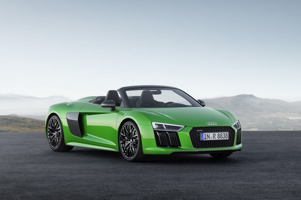 Chưa đầy 24 tiếng nữa Audi R8 V10 Plus Spyder sẽ chính thức trình làng thị trường Mỹ - ảnh 3 Audi R8 V10 Plus Spyder 2018 hoàn toàn mới ra mắt