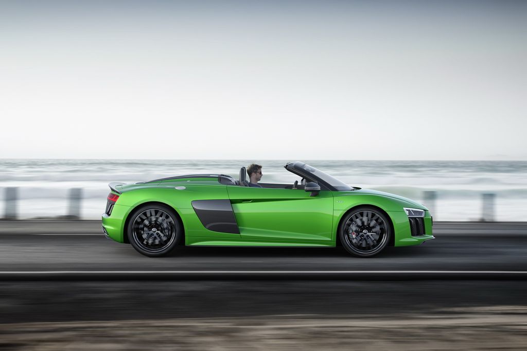 Chưa đầy 24 tiếng nữa Audi R8 V10 Plus Spyder sẽ chính thức trình làng thị trường Mỹ - ảnh 4 Audi R8 V10 Plus Spyder 2018 hoàn toàn mới ra mắt