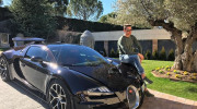 Bugatti Veyron của Cristiano Ronaldo gặp tai nạn nghiêm trọng, người lái là vệ sĩ của anh