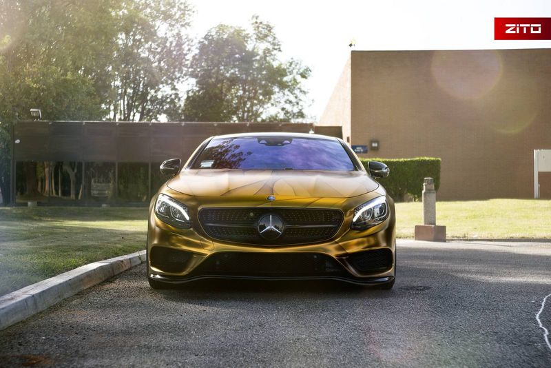 Chiêm ngưỡng bộ ảnh tuyệt đẹp của Mercedes-Benz S-Class mạ vàng với bánh xe  Zito