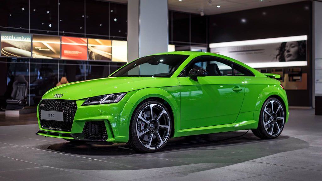 Audi Tt Rs 2017 Bản Xanh Lime Green Bất Ngờ Lộ Diện Tại Đức