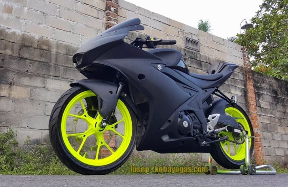 Chi m ngng bn  Suzuki GSX R150 body  kit  Black Bird 