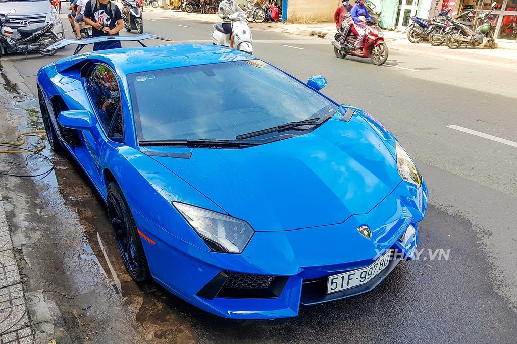 Sài Gòn: Lamborghini Aventador Blue Lemans tái xuất với gói độ 