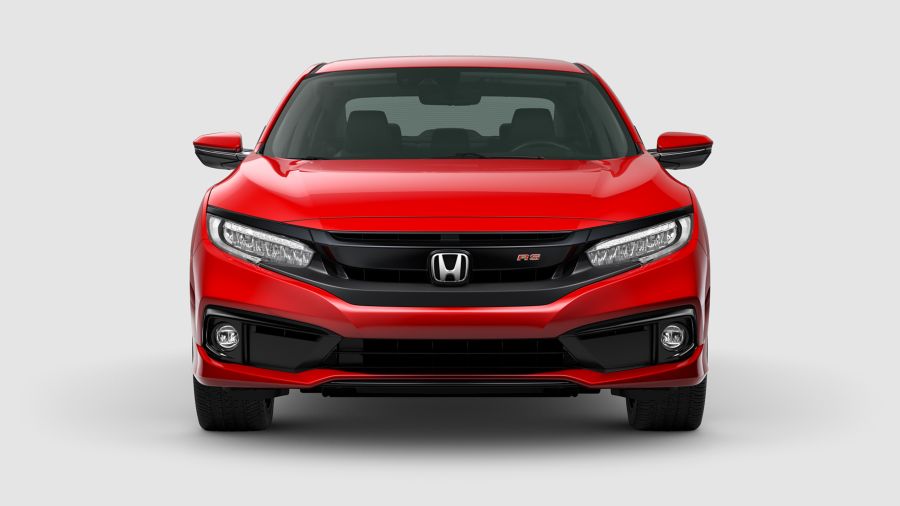 Đầu xe Honda Civic 2019 màu đỏ mới