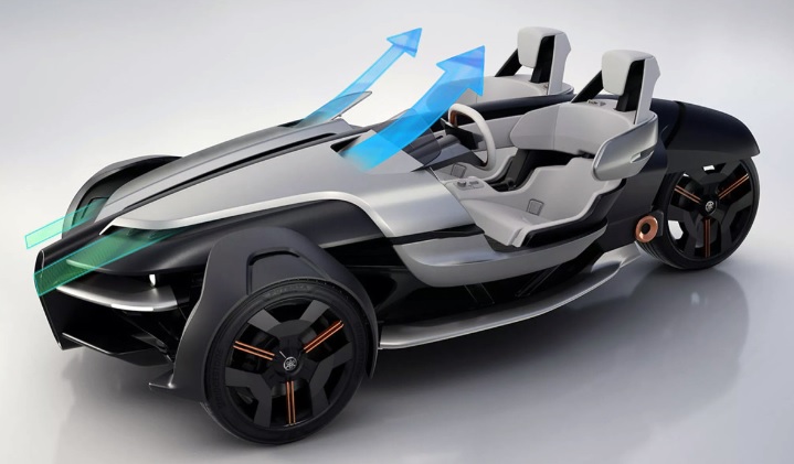 Yamaha chuẩn bị trình làng mẫu mô tô điện 3 bánh độc đáo: Thiết kế như xe trong phim viễn tưởng