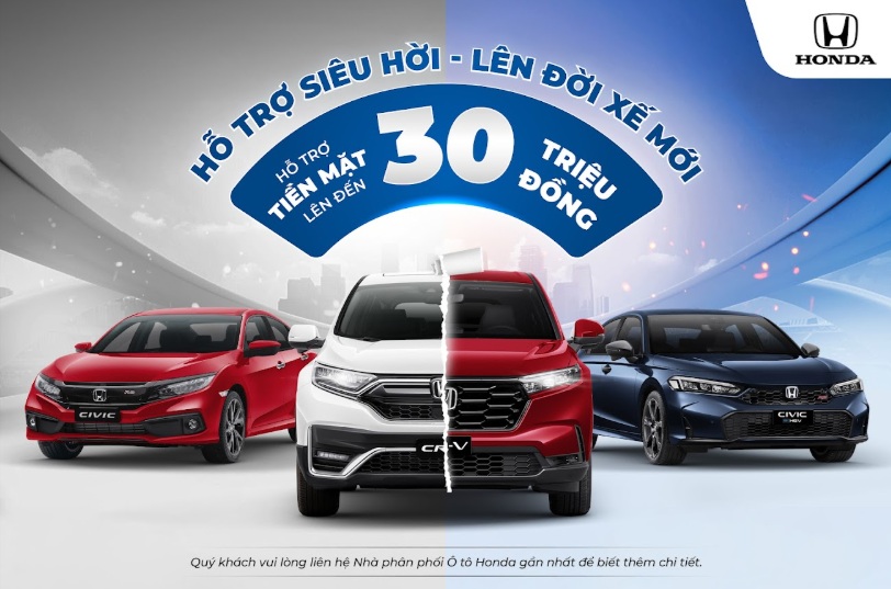 Honda triển khai chương trình đổi xe chính hãng