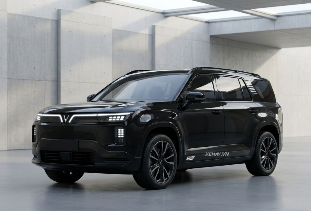 Mẫu SUV cỡ lớn xuất hiện tại nhà máy VinFast là xe mới hay là VF 9 thế hệ mới? Xehay SUV%20VF%209 210526 2