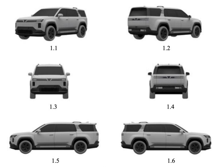 Mẫu SUV cỡ lớn xuất hiện tại nhà máy VinFast là xe mới hay là VF 9 thế hệ mới? Xehay SUV%20VF 210526 1