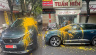 Quảng Ninh: Đỗ xe trước cửa nhà, Peugeot 5008 bị tạt sơn gần hết nửa thân xe
