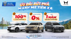 Honda Việt Nam ưu đãi 100% lệ phía trước bạ và lãi suất 0% cho những mẫu xe nào trong tháng 10/2026?
