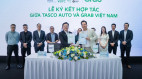 Tasco Auto và Grab Việt Nam ký kết hợp tác thúc đẩy chuyển đổi xanh và tăng cường hỗ trợ cho đối tác tài xế