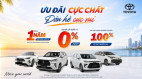 Toyota ưu đãi đến 100% lệ phí trước bạ, cơ hội sở hữu xe dịp hè