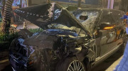 Hà Nội: Xế sang Range Rover vỡ đầu vì đâm vào đuôi xe tải