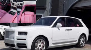 Rolls-Royce Cullinan độc đáo với nội thất hồng hường 