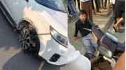 Hà Nội: Chặn giữ ô tô gây tai nạn liên hoàn, tài xế có dấu hiệu say xỉn
