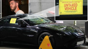 Siêu xe Aston Martin Vantage của thủ môn MU bị cảnh sát khoá bánh vì chưa đóng thuế