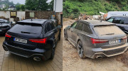 Youtuber “liều lĩnh” mượn xế sang Audi RS6 để đi hỗ trợ vùng lũ
