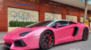 Cận cảnh siêu phẩm Lamborghini Aventador độ Novitec Torado sơn hồng cực lạ tại Sài Gòn