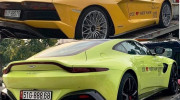 Lamborghini Aventador S và Aston Martin V8 Vantage 