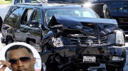 Rapper P. Diddy gặp tai nạn xe hơi khi Cadillac Escalade đâm trực diện một chiếc Lexus RX