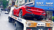 Siêu phẩm Ferrari F8 Spider thứ 2 tại Việt Nam bất ngờ xuất hiện trên phố Hà Nội