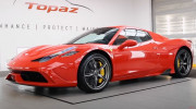 Toàn cảnh quá trình hoàn thiện sơn ngoại thất cho Ferrari 458 Speciale Aperta từ Topaz