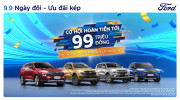 Ford Việt Nam triển khai ưu đãi đặc biệt cho khách mua xe trong tháng 9