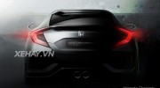 Honda Civic Hatchback lộ diện trong teaser mới nhất