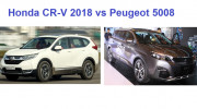 So sánh Honda CR-V 2018 và Peugeot 5008 tại Việt Nam