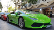 Chạm mặt Lamborghini Huracan xanh nõn chuối của anh em nhà Phan Thành - Phan Hoàng