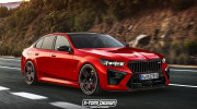 BMW M5 2024 sắp ra mắt: Thiết kế vuông vức giống X5 M, trang bị động cơ hybrid mượn từ SUV XM