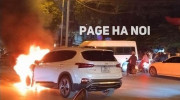 [VIDEO] Hà Nội: Hyundai Santa Fe cháy không rõ nguyên nhân trên đường Mỹ Đình