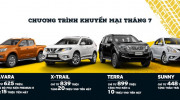 Nissan Việt Nam tặng quà và tiền mặt cho khách hàng mua X-Trail, Terra và Navara trong tháng 7/2019