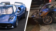 “Siêu xe độc bản” Pagani Huayra Pearl tiếp tục gặp tai nạn nghiêm trọng