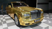 “Phát choáng” khi Rolls-Royce Phantom “mạ vàng” được dùng làm… taxi