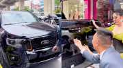 Chưa kịp đăng ký, Ford Ranger Wildtrak mới mua của Huấn Hoa Hồng đã bị trộm 