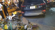 Lái xe Hyundai Santa Fe mất lái, gây tai nạn kinh hoàng ở TP. Thủ Đức
