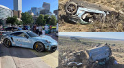 Chiếc Porsche 911 Turbo gặp tai nạn thảm khốc nhất, trượt khỏi đường với tốc độ hơn 225 km/h