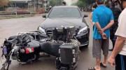 Thái Nguyên: Xe sang Mercedes-Benz va chạm với Motor BMW do người nước ngoài điều khiển