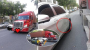 TP.HCM: Va chạm với xe Container khiến xế sang Maybach 