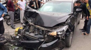 Hà Nội: Mới lái xe, tài xế Mazda3 gây tai nạn liên hoàn ngày Valentine