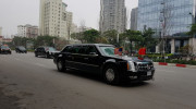 Cận cảnh dàn xe hộ tống Tổng thống Donald Trump trên đường Hà Nội