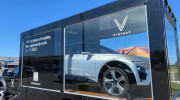 Xe điện VinFast được chở đi vòng quanh nước Mỹ để quảng bá thương hiệu