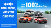 Ford Việt Nam triển khai ưu đãi, hỗ trợ lên đến 100% lệ phí trước bạ trong tháng 3/2026