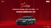 Honda Civic e:HEV RS và Honda City RS được vinh danh tại XE CỦA NĂM 2025