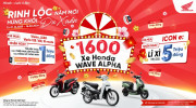 Honda triển khai chương trình tặng 1.600 xe Wave Alpha cho khách hàng