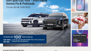 Hyundai triển khai ưu đãi cho khách mua Santa Fe và Palisade