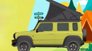 Suzuki Jimny được bổ sung trang bị lều bật, có thể chứa được hai người lớn