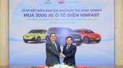 Taxi Quê Lụa tăng tốc chuyển đổi xanh, mua thêm 2.000 ô tô điện VinFast thông qua Green SM