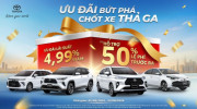 Hậu bùng nổ doanh số tháng 7, Toyota tri ân khách hàng bằng ưu đãi hấp dẫn tháng 8